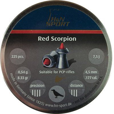Свинцовые пули H&N Red Scorpion 4,5 мм 0,54г 225шт (1453.02.36) 63033 фото
