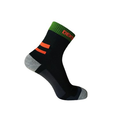 Шкарпетки водонепроникні з помаранчевими смугами Dexshell Running Socks S (DS645BORS) 70477 фото