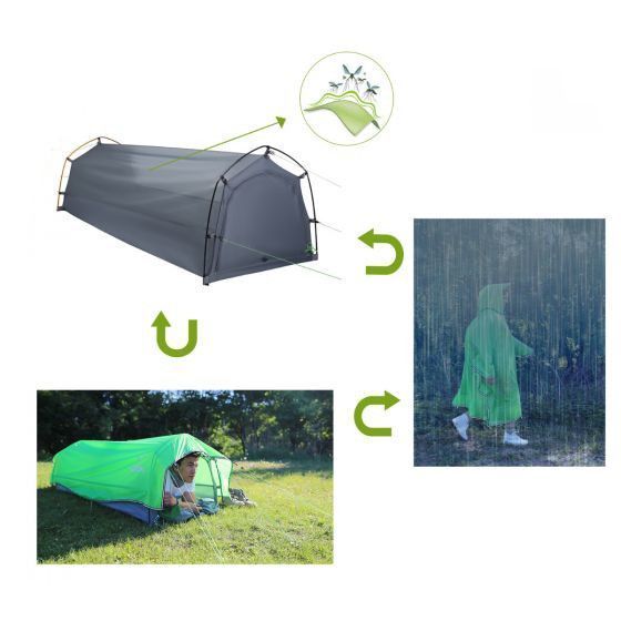Ультралегкий намет Atepa 3-IN-1 TENT (AT4001GR) 110136 фото