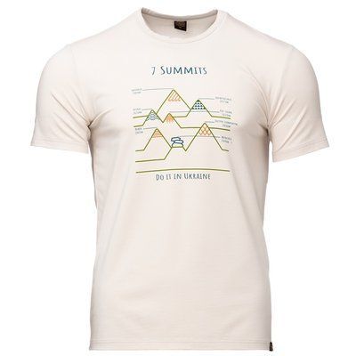 Футболка Turbat 7 Summits Mns Fog Beige - S - бежевий (012.004.2437) 122686 фото