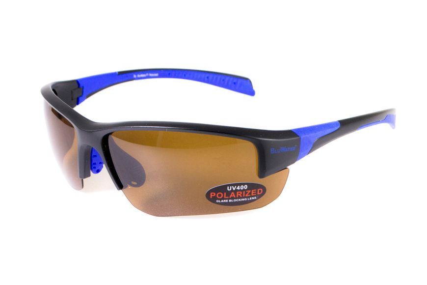 Окуляри BluWater Samson-3 Polarized (brown), коричневі BW-SAM3-BRN2 фото