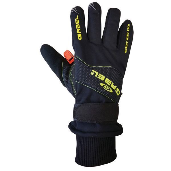 Рукавицы для скандинавской ходьбы Gabel Wind Tech N.C.S. Black/Green S (8015012100007) DAS301323 фото