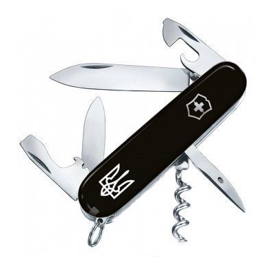 Ніж Victorinox Spartan Ukraine 1.3603.3R1 тризуб чорний (Vx13603.3R1) 49292 фото