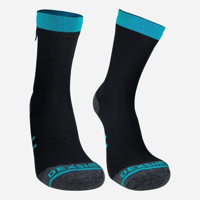 Водонепроникні шкарпетки DexShell Running Lite XL Чорні із синім (DS20610BLUXL) 118097 фото