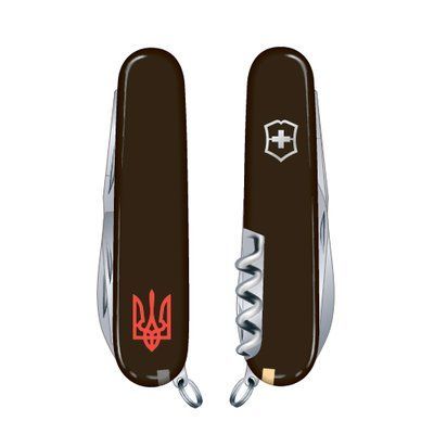 SPARTAN UKRAINE 91мм/12предм/черн /штоп /Трезубец.крас. 49293 фото