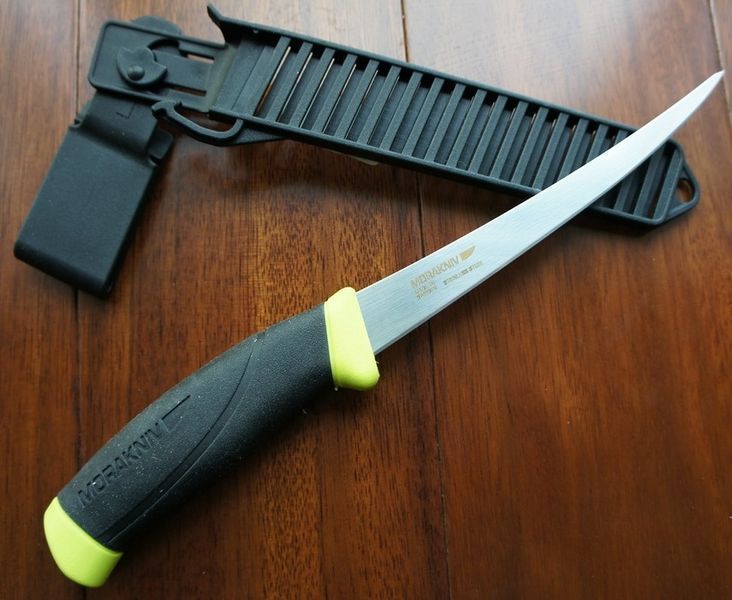 ніж Morakniv Fishing Comfort Fillet 155 обробний філейний, нержавіюча сталь, прогум 10996 фото