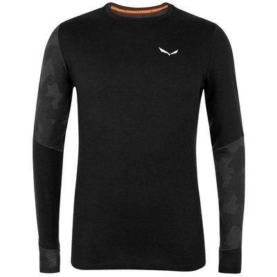 Термокофта Salewa Cristallo L/S Mns S Чорний (013.002.9414) 116235 фото