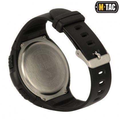 M-Tac годиник тактичний з крокоміром Black (50001002) 87781 фото