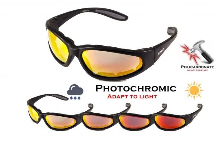 Очки защитные фотохромные Global Vision Hercules-1 Plus Photochr. A/F (G-Tech™ red) фотохромные красные зеркальные 1ГЕР124-91П фото