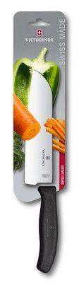 Кухонний ніж SwissClassic Santoku 17см із чорн. ручкою (блістер) 48753 фото