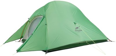 Палатка сверхлегкая двухместная с футпринтом Naturehike Сloud Up 2 Updated NH17T001-T, 210T Зеленая (6927595730577) 121975 фото