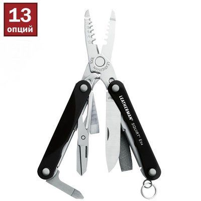 мультитул LEATHERMAN Sguirt ES4 black, коробка 11809 фото