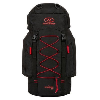Рюкзак туристический Highlander Rambler 33 Black/Red 32754 фото