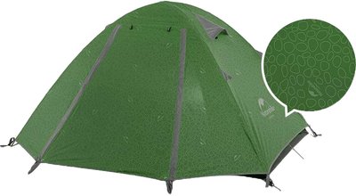 Палатка четырехместная Naturehike P-Series NH18Z044-P, 210T65D Темно-зеленая (6927595762646) 121977 фото