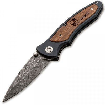 Кишеньковий ніж Boker Tirpitz-Damascus Wood (2373.08.58) 72696 фото