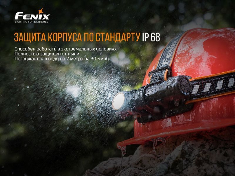 Налобний ліхтар Fenix HM61R + Складаний ніж Ruike S22 Коричневий (HM61RS22br) 122986 фото