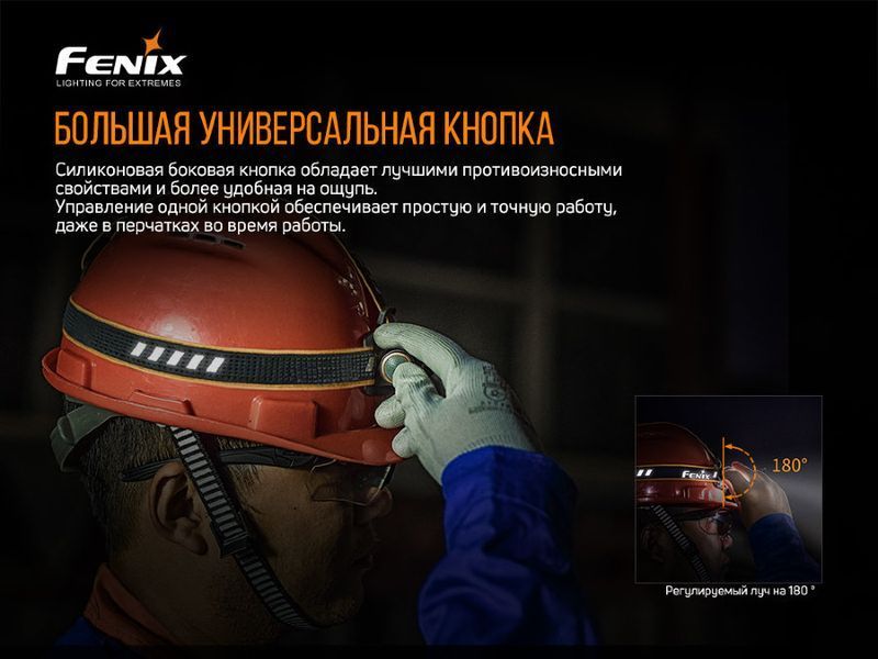 Налобний ліхтар Fenix HM61R + Складаний ніж Ruike S22 Коричневий (HM61RS22br) 122986 фото