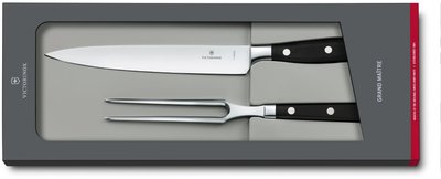 Набір кухонний Forged Carving Set Grand Maitre ніж+вилка з чорн. ручкою (20,15см) 48979 фото