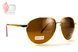 Темні окуляри з поляризацією BluWater Airforce (brown) (gold metal) Polarized (4ЕІРФ-ЗМ50П) 108257 фото 1