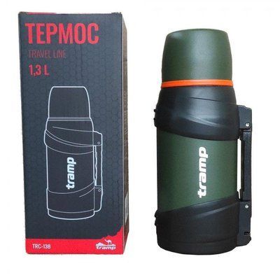 Термос Tramp Travel Line 1,3л, оливковий, шт (TRC-138-olive) 123641 фото