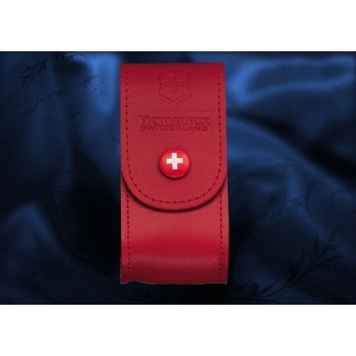 4.0521.1 Чехол для ножа Victorinox поясной красный кожанный 4633 фото