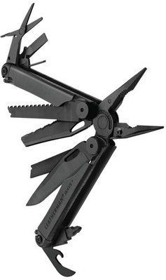 Мультиинструмент Leatherman WAVE PLUS BLACK синтетический чехол Molle (832526) 109388 фото