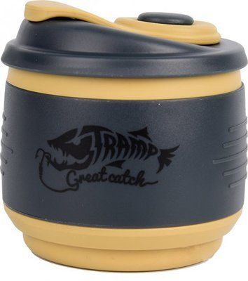 Кружка складная силиконовая с крышкой 350ml black (TRC-082-black) 31851 фото