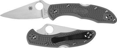 Кишеньковий ніж Spyderco Delica 4 сірий (C11FPGY) 91204 фото