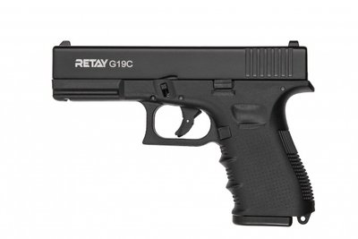 Пистолет стартовый Retay G 19C, 9мм, 14-зарядный черный (1195.04.20) 27509 фото