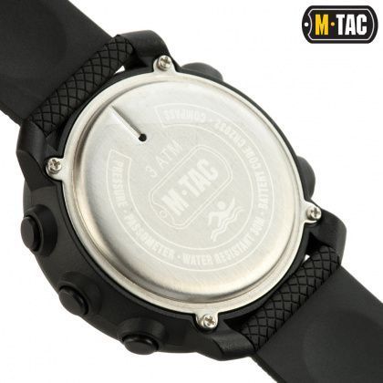 M-Tac годиник тактичний мультифункціональний Black (50004002) 87046 фото
