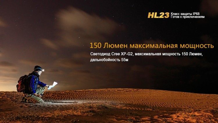 Налобний ліхтар Fenix HL23 жовтий 10508 фото