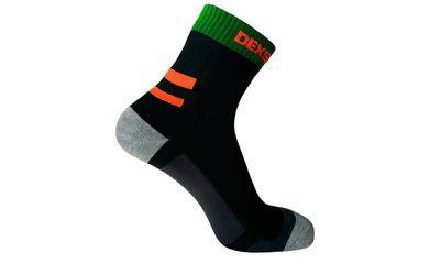 Носки водонепроникні з оранжевими полосами Dexshell Running Socks L (DS645BORL) 69560 фото