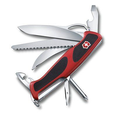 RANGERGRIP 58 Hunter 130мм/4сл/13функ/крас-черн /одноруч/lock/отверт/пила/раздел.нож 48488 фото