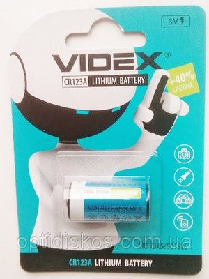 Батарейка CR123A Videx Lithium C1 1шт 4862 фото