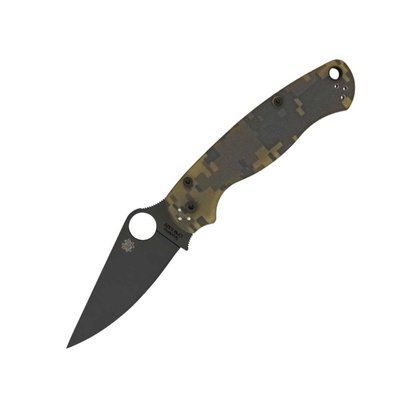 Кишеньковий ніж Spyderco Para-Military 2 Black Blade камуфляж (C81GPCMOBK) 100011 фото