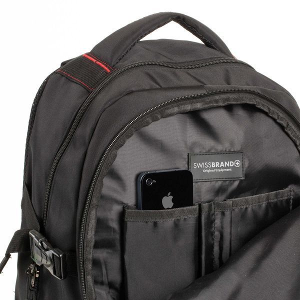 Рюкзак городской Swissbrand Warsaw 27 Black (SWB_TSBLWAR001U) DAS301385 фото
