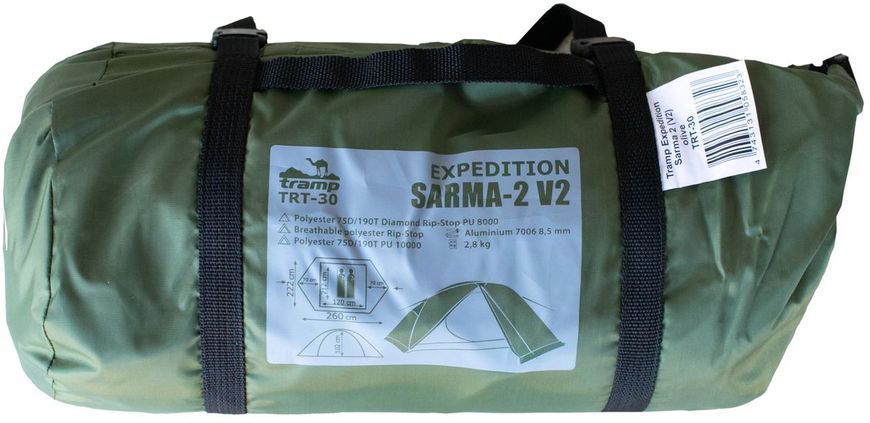 Намет Tramp Sarma 2 (V2) зелена (TRT-030-green), , шт 116859 фото