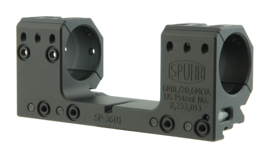 Моноблок Spuhr SP-4601. d – 34 мм. Medium. 6 MIL/20.6 MOA. Picatinny (3728.00.03) 87920 фото